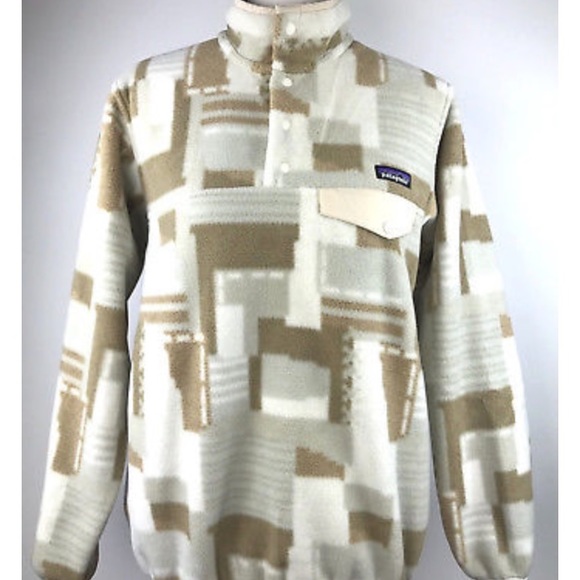 NEW Womens Patagonia Snap T Stitchwork Birch White - Picture 2 of 3